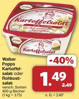 Famila Nord West Walter Popps Kartoffelsalat oder Rohkostsalat Angebot