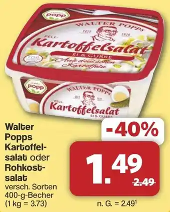 Famila Nord West Walter Popps Kartoffelsalat oder Rohkostsalat Angebot