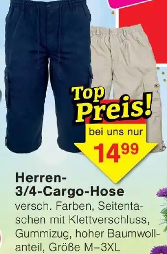 Wiglo Wunderland Herren 3/4-Cargo-Hose Angebot