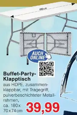 Wiglo Wunderland Buffet-Party Klapptisch Angebot
