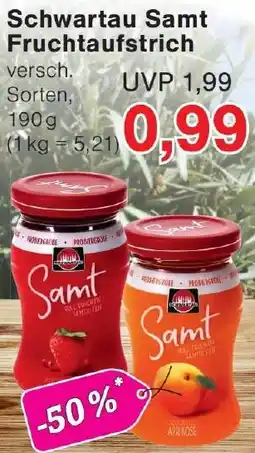 Wiglo Wunderland Schwartau Samt Fruchtaufstrich Angebot