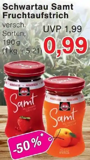 Wiglo Wunderland Schwartau Samt Fruchtaufstrich Angebot