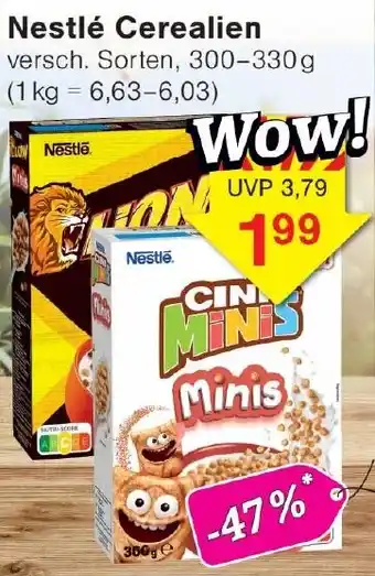 Wiglo Wunderland Nestlé Cerealien Angebot