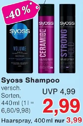 Wiglo Wunderland Syoss Shampoo Angebot