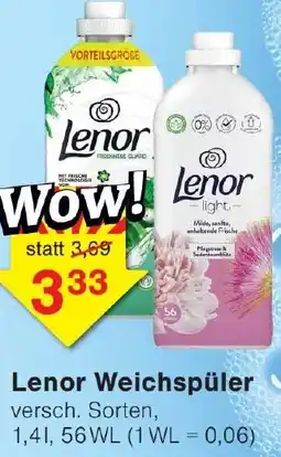 Wiglo Wunderland Lenor Weichspüler Angebot