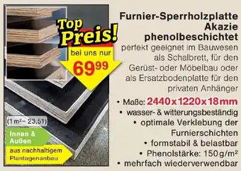 Wiglo Wunderland Furnier-Sperrholzplatte Akazie phenolbeschichtet Angebot
