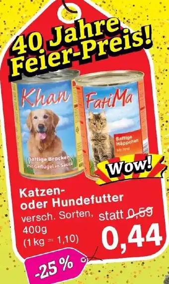 Wiglo Wunderland Katzen- oder Hundefutter Angebot