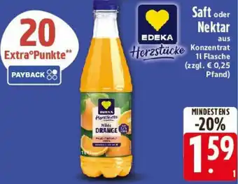 Edeka EDEKA Herzstücke Saft oder Nektar Angebot