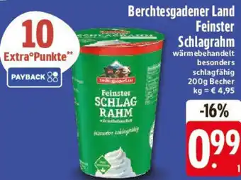 Edeka Berchtesgadener Land Feinster Schlagrahm Angebot