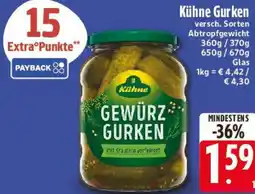 E-Center Kühne Gurken Angebot