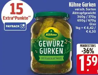 E-Center Kühne Gurken Angebot