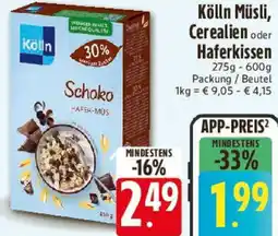 E-Center Kölln Müsli, Cerealien oder Haferkissen Angebot