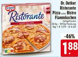 E-Center Dr. Oetker Ristorante Pizza oder Bistro Flammkuchen Angebot