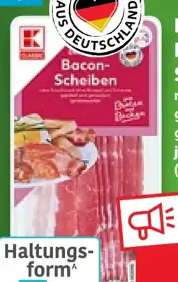 Kaufland K-Classic Bacon Scheiben Angebot