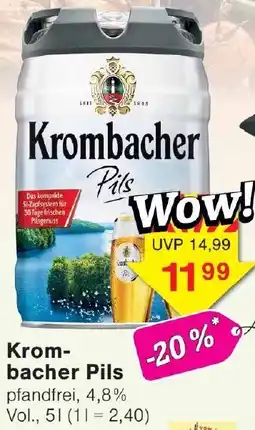Wiglo Wunderland Krombacher Pils Angebot