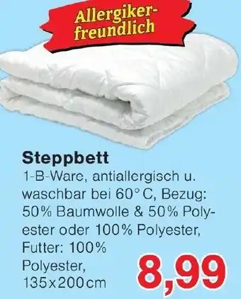 Wiglo Wunderland Steppbett Angebot