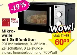Wiglo Wunderland TIM HOME Mikrowelle mit Grillfunktion Angebot