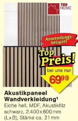Wiglo Wunderland TIM HOME Akustikpaneel Wandverkleidung Angebot