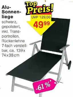 Wiglo Wunderland Alu-Sonnenliege Angebot