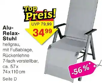 Wiglo Wunderland Alu Relax Stuhl Angebot