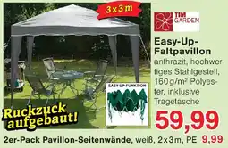 Wiglo Wunderland TIM GARDEN Easy-Up Faltpavillon Angebot