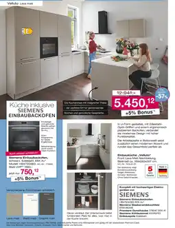 Möbel Inhofer Küche inklusive siemens einbaubackofen Angebot