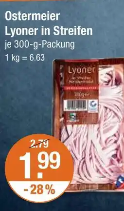 V Markt Ostermeier lyoner in streifen Angebot