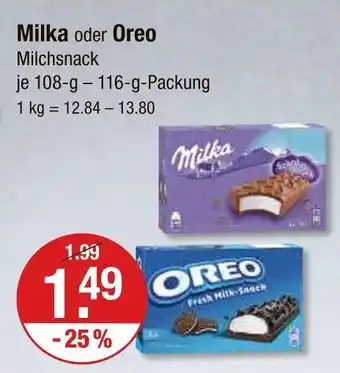 V Markt Milka milchsnack Angebot