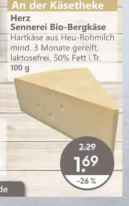 V Markt Herz sennerei bio-bergkäse Angebot