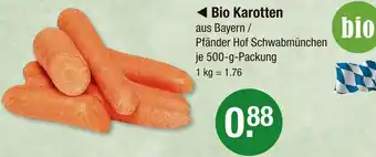 V Markt Bio karotten Angebot