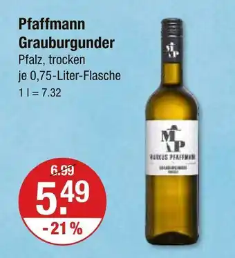 V Markt Pfaffmann grauburgunder Angebot