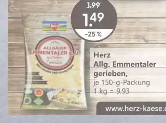 V Markt Herz allg. emmentaler gerieben Angebot