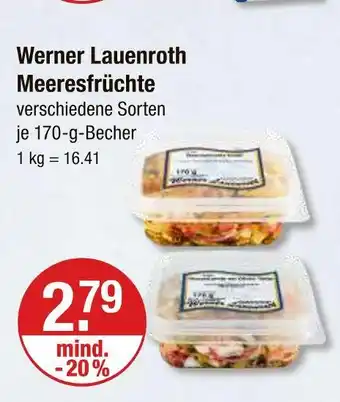 V Markt Werner lauenroth meeresfrüchte Angebot