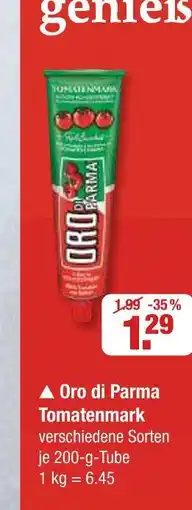 V Markt Oro di parma tomatenmark Angebot