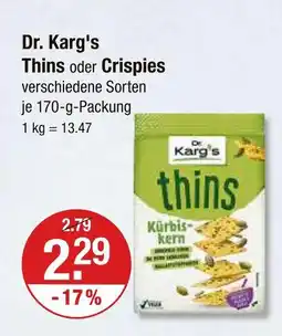 V Markt Dr. karg's thins Angebot