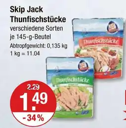 V Markt Skip jack thunfischstücke Angebot