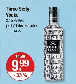 V Markt Three sixty three sixty vodka Angebot