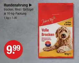 V Markt Hundenahrung trocken, rind / geflügel Angebot