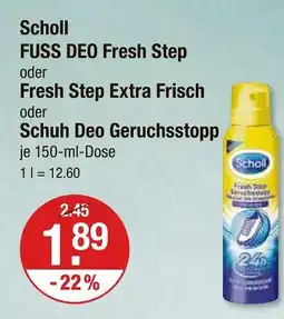 V Markt Scholl fuss deo fresh step Angebot