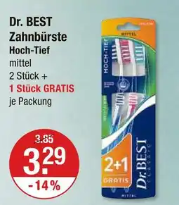 V Markt Dr. best zahnbürste hoch-tief mittel Angebot