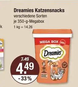V Markt Dreamies katzensnacks Angebot