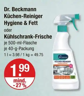 V Markt Dr. beckmann küchen-reiniger hygiene & fett Angebot
