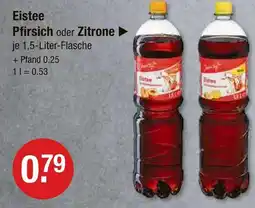V Markt Eistee pfirsich Angebot