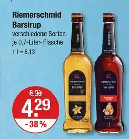 V Markt Riemerschmid barsirup Angebot