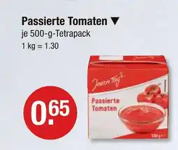 V Markt Jeden tag passierte tomaten Angebot