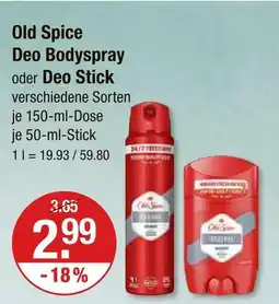 V Markt Old spice deo bodyspray Angebot