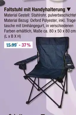 V Markt Faltstuhl mit handyhalterung Angebot