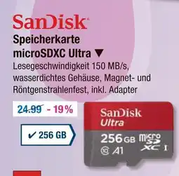 V Markt Sandisk speicherkarte microsdxc ultra Angebot