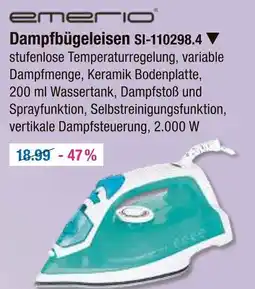 V Markt Emerio dampfbügeleisen si-110298.4 Angebot