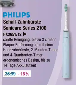 V Markt Philips schall-zahnbürste sonicare series 2100 Angebot